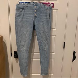 Madewell 9” High Rise Light Wash Jeans